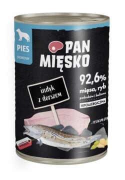 PAN MIĘSKO Indyk z dorszem 400g