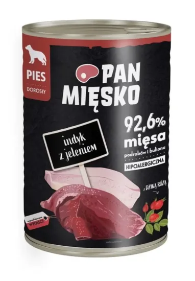PAN MIĘSKO Indyk z jeleniem 400g