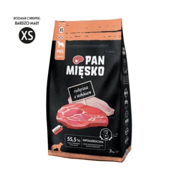 PAN MIĘSKO Cielęcina z indykiem XS 3kg