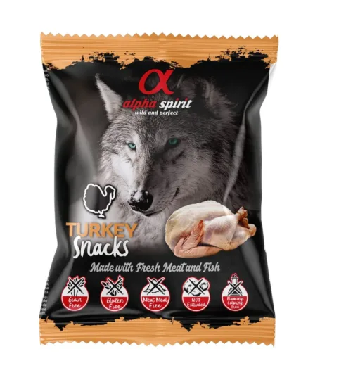 ALPHA SPIRIT Turkey kostka 50g przysmak dla psów z indykiem