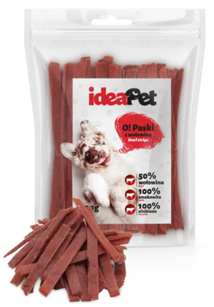 ideaPet Paski z wołowiną 500g - obrazek 2