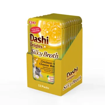 INABA CAT Dashi Delights Silky Chicken Cheese 12x40g