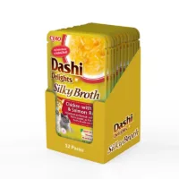 INABA CAT Dashi Delights Silky Chicken Tuna Salmon 12x40g