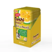 INABA CAT Dashi Delights Silky Chicken Tuna Scalop 12x40g