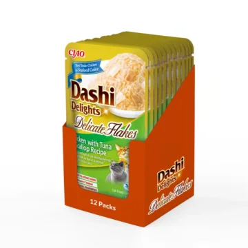 INABA CAT Dashi Delights Flakes Chicken Tuna Scalop