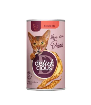 DELICKCIOUS Napój z kurczakiem 140g uzupełniająca karma dla kotów