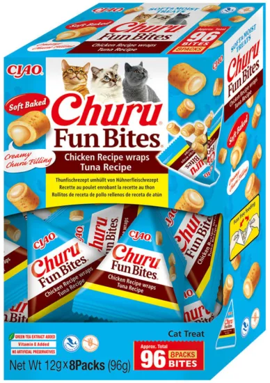 INABA CAT FUN BITES CHICKEN & TUNA 8x12g (96g)