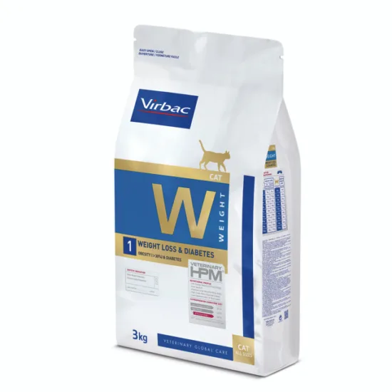 VIRBAC Cat Weight Loss & Diabetes W1 1,5kg otyłość (>30%), cukrzyca u kotów