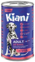 KIANI Dog Adult All Breed Beef 1240g mokra karma z wołowiną dla psów dorosłych