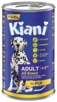 KIANI Dog Adult All Breed Chicken 1240g mokra karma z kurczakiem dla psów dorosłych
