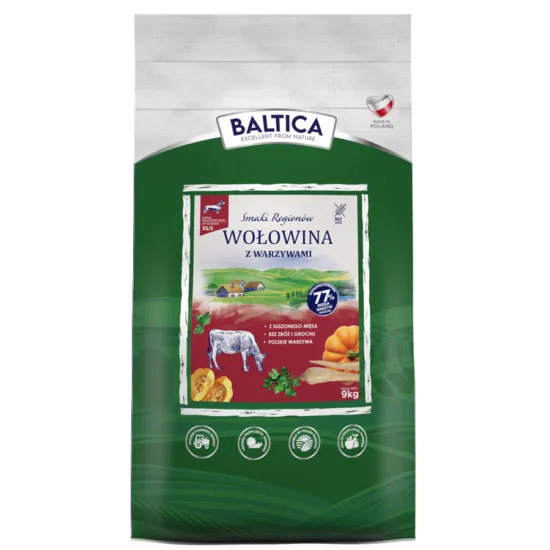 BALTICA Smaki Regionów Wołowina z warzywami XS/S 9kg