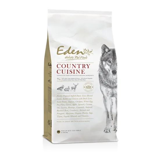 Eden Country Cuisine Rasy Średnie i Duże 12kg karma sucha dla psów dorosłych