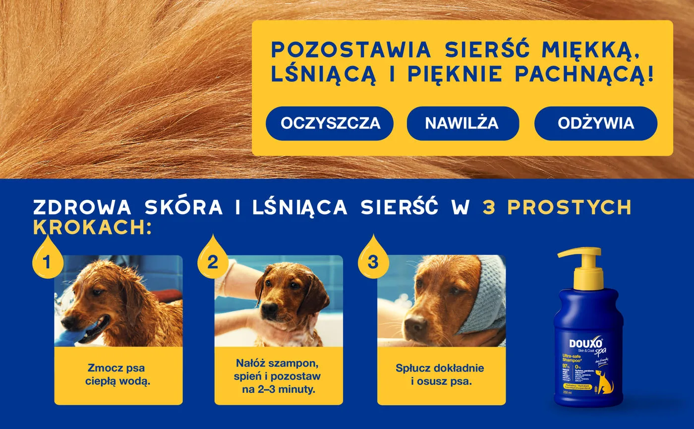 DOUXO Skin & Coat SPA Hydrating 250ml ultrabezpieczny szampon nawilżający dla psów