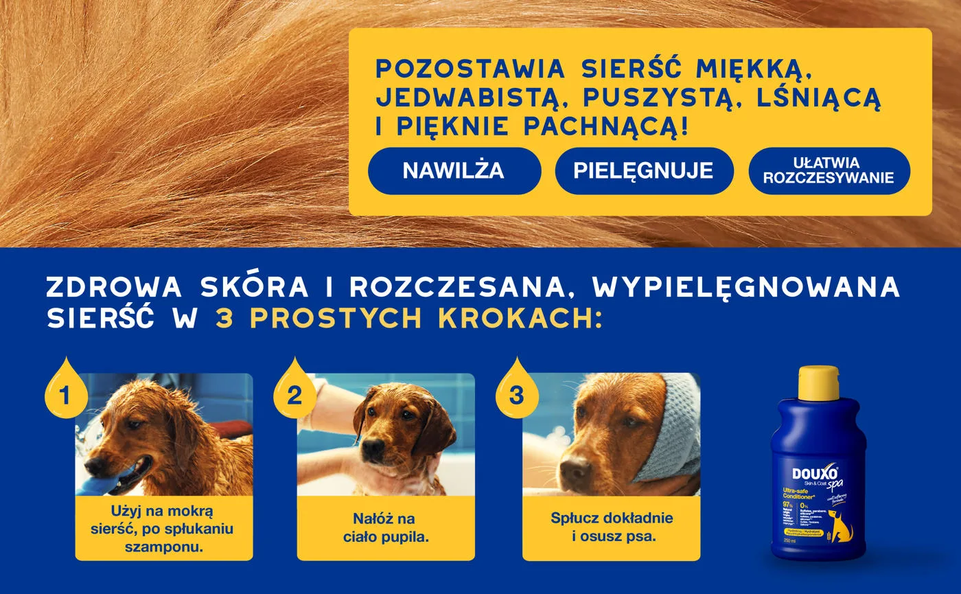 DOUXO Skin & Coat SPA Conditioner 250 ml ultrabezpieczna odżywka owsiana dla psów