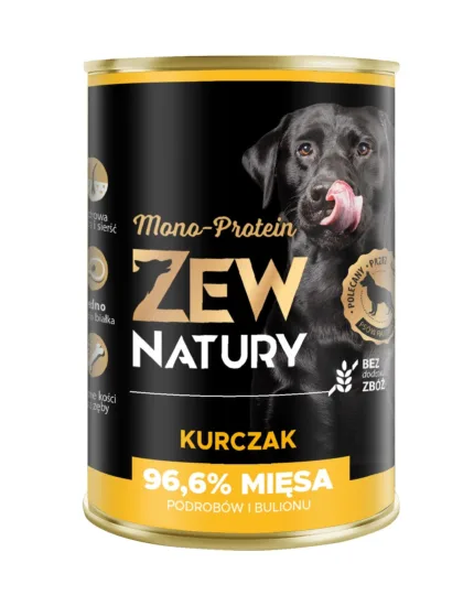 ZEW NATURY Mono Protein Kurczak 400g karma mokra dla psów dorosłych