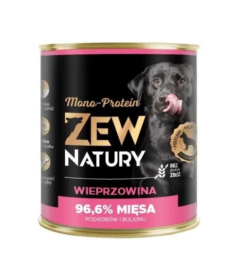ZEW NATURY Mono Protein Wieprzowina 800g karma mokra dla psów dorosłych