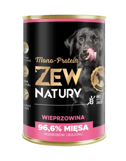 ZEW NATURY Mono Protein Wieprzowina 400g karma mokra dla psów dorosłych