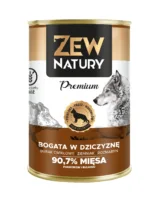 ZEW NATURY Premium Karma mokra bogata w dziczyznę 400g dla psów dorosłych