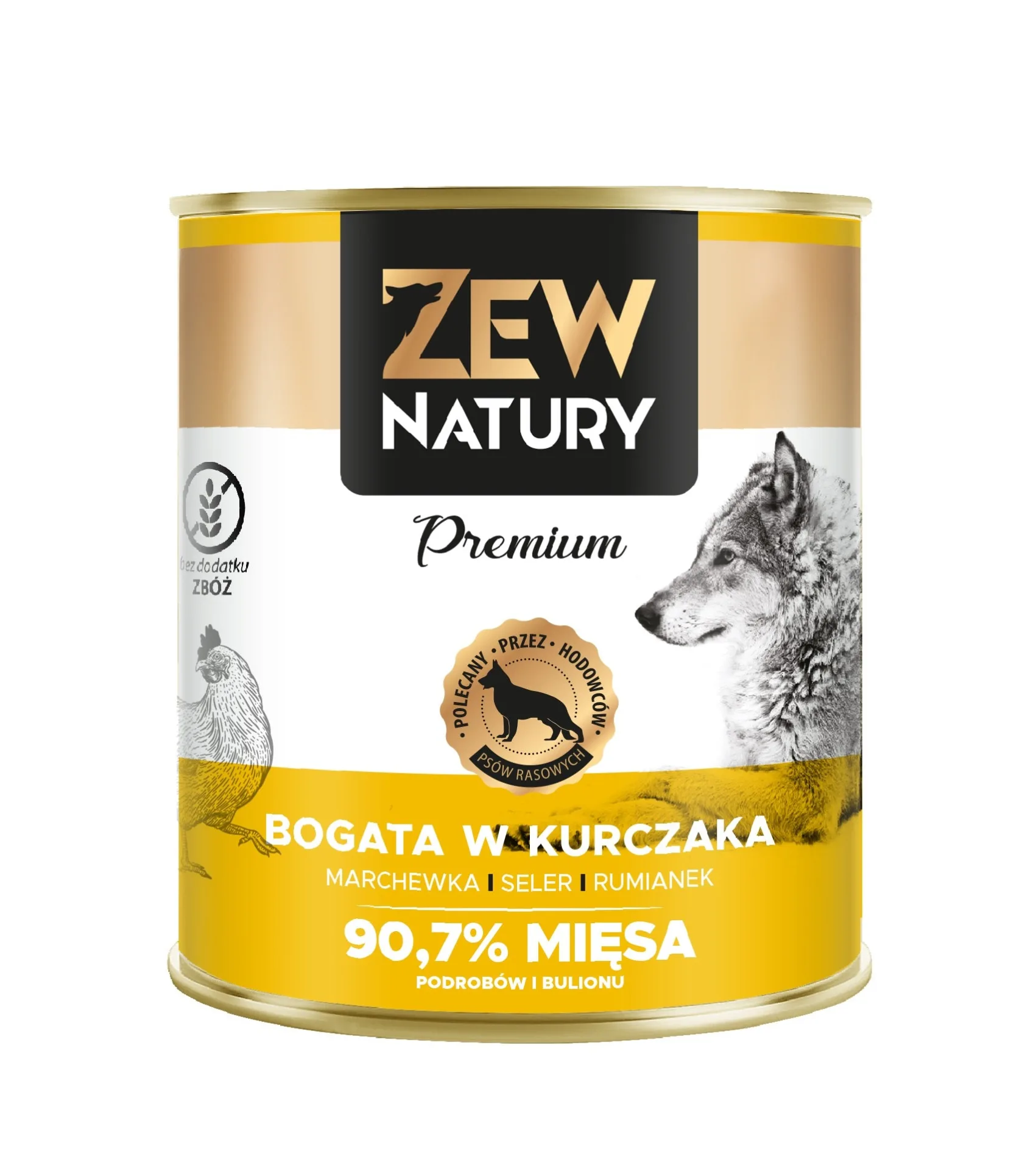 ZEW NATURY Premium Karma mokra bogata w kurczaka 800g dla psów dorosłych