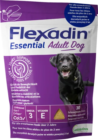 FLEXADIN Adult Dog 30 kęsów wsparcie stawów psa