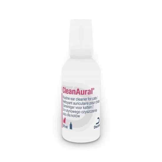DECHRA Clean Aural Cat 50ml płyn do rutynowej pielęgnacji uszu dla kotów