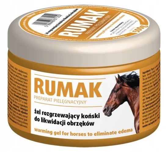 RUMAK Rozgrzewający żel dla koni 500g