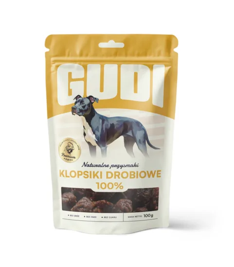 GUDI Klopsiki Kurczak 100g naturalne przysmaki dla psa