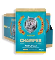 CHAMPER Kot kurczak z żurawiną w sosie 12x85g karma mokra dla kotów dorosłych