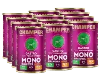 CHAMPER Gastro Monobiałkowa Indyk 12x400g karma mokra dla psów dorosłych