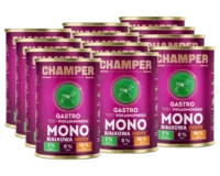 CHAMPER Gastro Monobiałkowa Indyk 12x400g karma mokra dla psów dorosłych