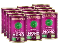 CHAMPER Gastro Monobiałkowa Jagnięcina 12x400g karma mokra dla psów dorosłych