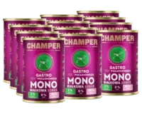 CHAMPER Gastro Monobiałkowa Łosoś 12x400g karma mokra dla psów dorosłych