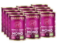 CHAMPER Bones&Joints Monobiałkowa Jagnięcina 12x400g karma mokra dla psów dorosłych