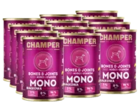 CHAMPER Bones&Joints Monobiałkowa Wołowina 12x400g karma mokra dla psów dorosłych