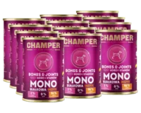 CHAMPER Bones&Joints Monobiałkowa Indyk 12x400g karma mokra dla psów dorosłych
