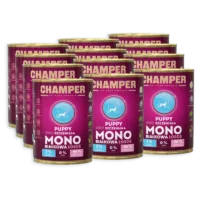 CHAMPER Puppy Monobiałkowa Łosoś 12x400g karma mokra dla szczeniąt