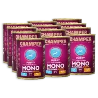 CHAMPER Puppy Monobiałkowa Indyk 12x400g karma mokra dla szczeniąt