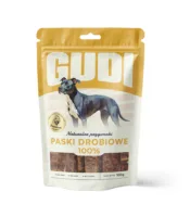 GUDI Paski mięsne Kurczak 100g naturalne przysmaki dla psa