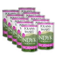 POLANA SMAKU Indyk z Borówkami 10x400g karma mokra monoproteinowa dla szczeniąt