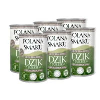 POLANA SMAKU Dzik z Jabłkami 6x400g karma mokra monoproteinowa dla psów dorosłych