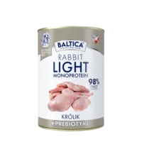 BALTICA Nutraceutic Rabbit Light 400g karma mokra dla psów o obniżonej zawartości tłuszczu 15%