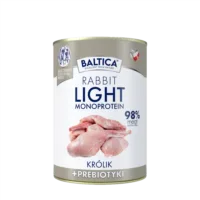 BALTICA Nutraceutic Rabbit Light 400g karma mokra dla ps贸w o obni偶onej zawarto艣ci t艂uszczu 15%