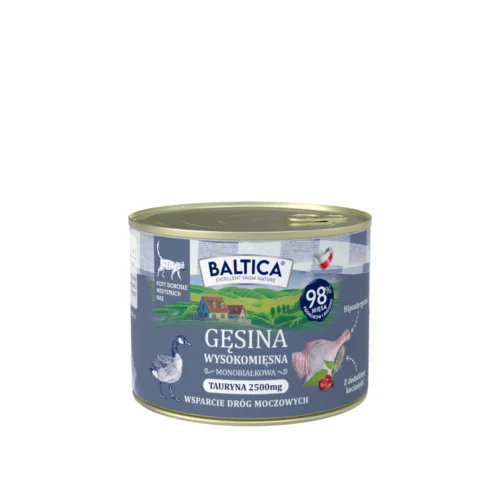 BALTICA Smaki Regionów Gęsina 185g monobiałkowa karma mokra dla kotów dorosłych