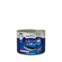 BALTICA Excellent Wild Cod with Krill Light 185g karma mokra dla kot贸w o obni偶onej zawarto艣ci t艂uszczu