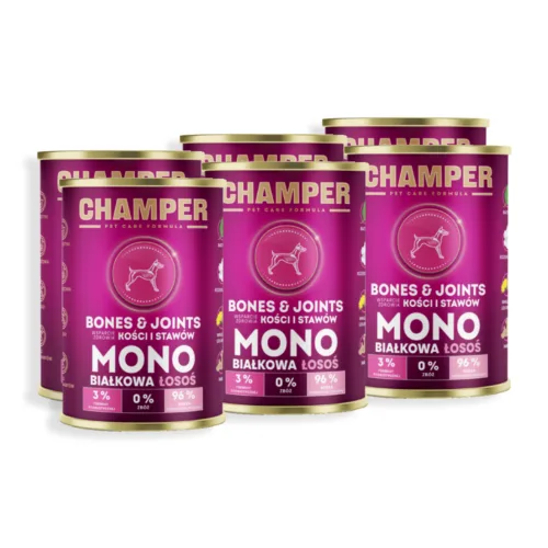 CHAMPER Bones&Joints Monobiałkowa Łosoś 6x400g