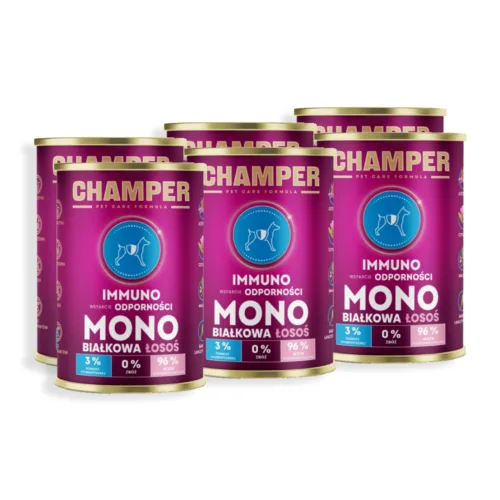 CHAMPER Immuno Monobiałkowa Łosoś 6x400g