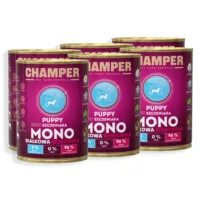 CHAMPER Puppy Monobiałkowa Wołowina 6x400g karma mokra dla szczeniąt