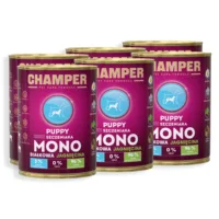 CHAMPER Puppy Monobiałkowa Jagnięcina 6x400g karma mokra dla szczeniąt
