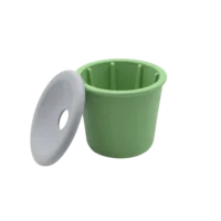 Fiboo Kubek Fibeek Przykrywka z otworem zielony