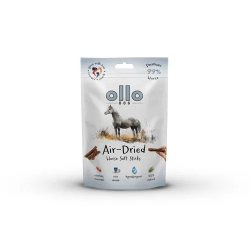 Ollo Air Dried Horse Sticks 80g delikatnie suszone przysmaki z koniny
